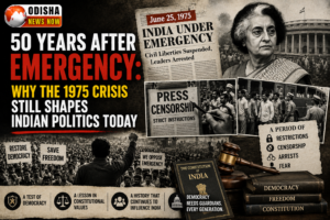 Why the 1975 Emergency still shapes Indian politics today, featuring democracy, civil liberties and constitutional debates.