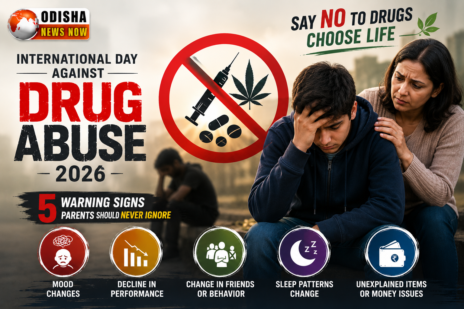 5 warning signs parents should never ignore on International Day Against Drug Abuse 2026.